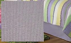 Annas Ruffle Purple Twin Dustruffle