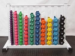 Neoprene Dumbbell Set- 88 Pieces with Free safety Rack