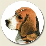 AutoCoaster ~ Beagle ~ Tile Drink Coaster for car cupholder - code 833