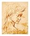 After Michelangelo Testa femminile de profilo People Giclee Poster Print by Emerson Calderon, 16x20