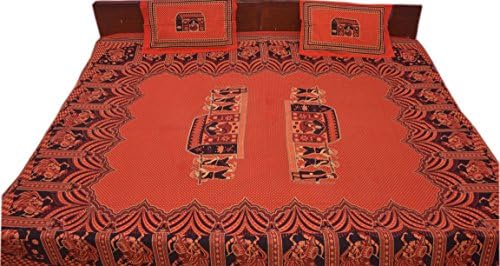 Hand Block Bed Sheet, Wall Hanging, Tapestry.bed Cover, Table Cover, Cotton Sheet,bed Spread