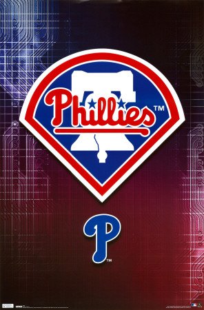 Philadelphia Phillies (Logo) Sports Poster Print - 22x34 Poster Print, 22x34