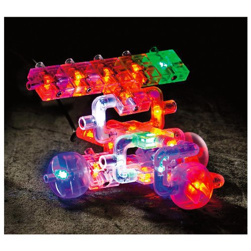 Light Up Building Construction Set - Laser Pegs - Experience Kit (81 Lighted Pieces)-image