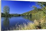 Germany - River Weser and surrounding forestry covered hills, early autumn - 20 Inch Canvas Print (51cm) by Ardea