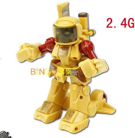 2.4G BATTROBORG 20 Remote Control Boxing Robot RC yellow ROBOTS RT@DGWJ03H