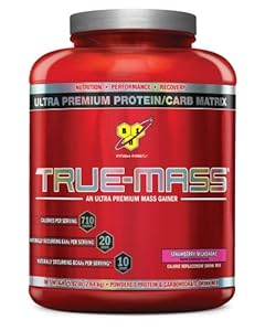 BSN TRUE-MASS - Strawberry Milkshake, 5.82 lb (16 Servings)