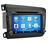 Koolertron For 2012 Honda Civic Left Driving Car DVD Player With 8 Inch HD Touchscreen GPS Navigation system BT iPod PIP
