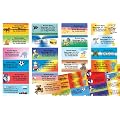 Kinder-Etiketten mit Ihrer kompletten Adresse, 80 St�ck, ca. 56 x 23 mm, f�r bis zu 5 Zeilen Text, mit 20 verschiedenen Motiven