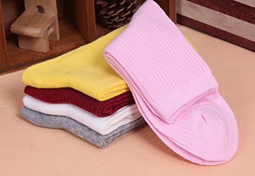 XT-XINTE 5 Pairs Winter Double Needle Socks Comfortable Cotton Socks For Lady Women