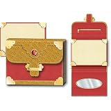 Briefcase Leather Look Punch Studio Purse Pocket 75-Page mini notepad