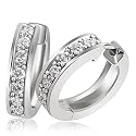 Goldmaid - Me O447S - Boucles d'Oreille Femme - Argent 925/1000 - Tour 10 Oxyde de Zirconiums Blancs