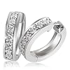 Goldmaid - Me O447S - Boucles d'Oreille Femme - Argent 925/1000 - Tour 10 Oxyde de Zirconiums Blancs