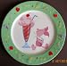 Disney Winnie the Pooh PIGLET SNACK /DESERT PLATE Ceramic 8-1/4 Diameter (Disney Store Exclusive)