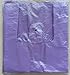 Purple Plastic T-shirt Shopping Bags (7x5x15-12mic) - 100 Bags