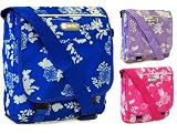 New Womens Girls Hi-Tec Floral Flower Cross Body Shoulder Bag (Blue/Pink/Lilac)
