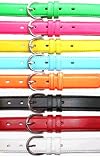 Womens Leather Dress Skinny Belt In Many Colors