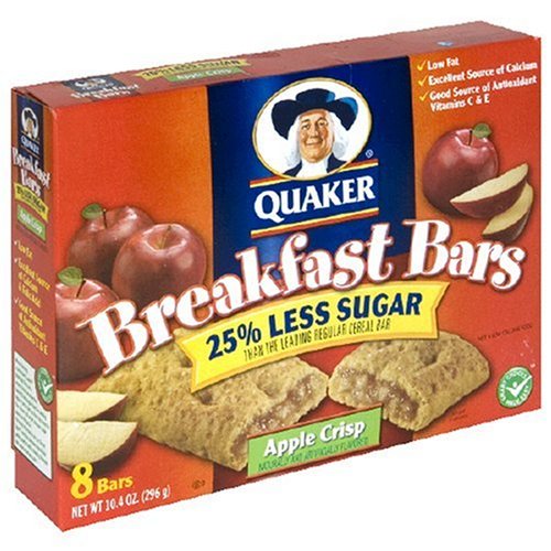 Quaker Breakfast Bars, Apple Crisp, 8-Count Bars (Pack of 6) by Quaker