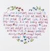 Janlynn Stamped Cross Stitch Kit, Love Is Patient