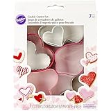 Wilton 2308-2582 7-Piece Valentine's Heart Cookie Cutter Set, Assorted