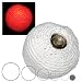 Knitted Glow footbag (hacky sack) - Red