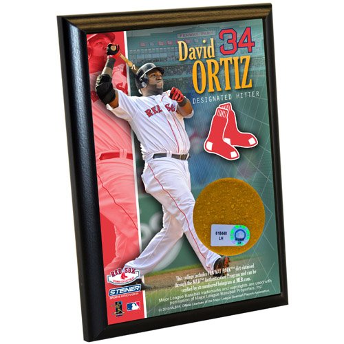 MLB Boston Red Sox David Ortiz 4-by-6-Inch Dirt Plaque