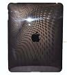 Apple Ipad Tablet Black Smoke Solid Color Wave Premium Crystal Candy TPU Silicone Skin Case 16GB 32GB 64GB + Precut Screen Protector