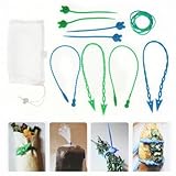 16 Chef Silicone Food Straps Wraps Replaces Toothpicks & Cooking Twine