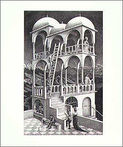 (22x26) M.C. Escher (Belvedere) Art Poster Print