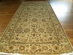 Handmade Indian Sultanabad Rug 6'x12'