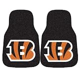 FANMATS 5688 NFL - Cincinnati Bengals Front Car Mat - 2 Piece
