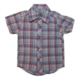 JB Original Vintage - Plaid Frayed Shirt with Car Details