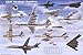Laminated USAF Strategic Airplane Bombers Educational Military Chart Poster 36 x 24in