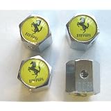Ferrari Anti-theft Car Wheel Tire Valve Stem Caps by Unknown