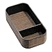 InterDesign Twillo 2-Section Stacking Divided Tray, Bronze