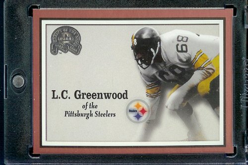2000 Fleer Greats of the Game Football Card # 4 L.C. Greenwood Pittsburgh Steelers Mint Condition - Shipped In Protective ScrewDown Case!