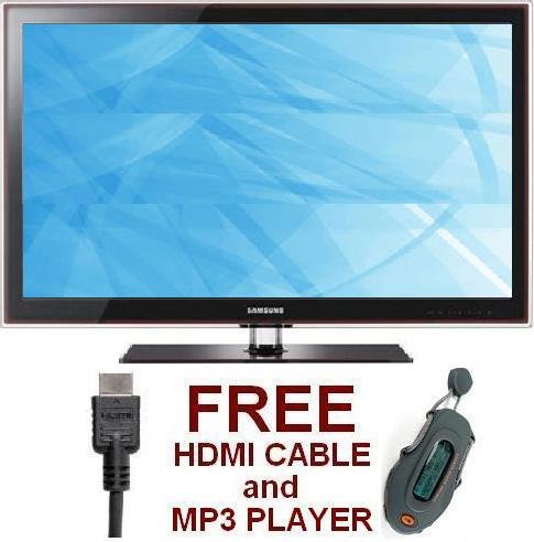 Samsung UN46C5000 46-Inch 1080p 60 Hz LED HDTV (Black) - FREE HDMI Cable + FREE MP3 Player