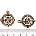 40pcs Compass Antique Bronze Alloy Handmade Charms Jewelry Findings