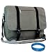 Canvas Lightweight Universal Laptop Messenger Bag with Shoulder Strap for 15.6 inch Laptop + SumacLife TM Wisdom Courage Wristband