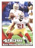 2010 Topps NFL Football Card # 332 Alex Smith QB TC - San Francisco 49ers (Team Card) NFL Trading Card in a Protective ScrewDown Case!