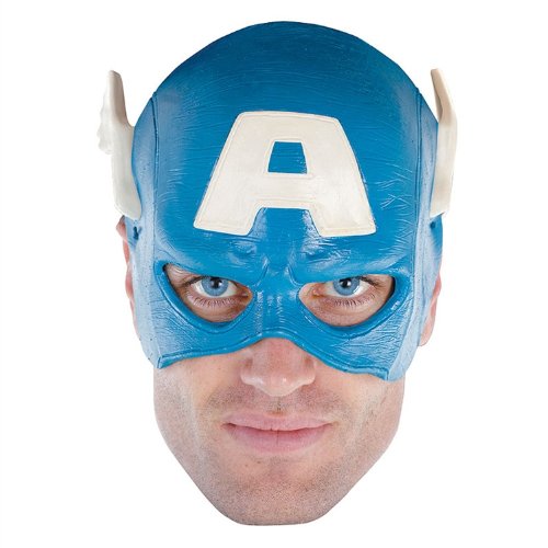  Captain America Vinyl Adult ? Mask - One-Size