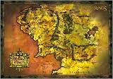 The Lord of the Rings - Movie Poster (Map of Middle Earth)