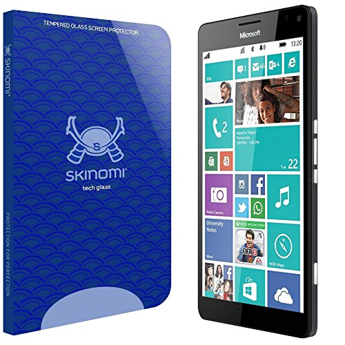Microsoft Lumia 950 XL Screen Protector, Skinomi Tech Glass Screen Protector for Microsoft Lumia 950 XL Clear HD and 9H Hardness Ballistic Tempered Glass Shield with