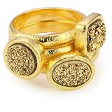 Marcia Moran Titanium Druzy Set of Three Stack