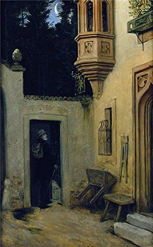 'Moritz Von Schwind Abschied Im Morgengrauen ' Oil Painting, 18 X 29 Inch / 46 X 74 Cm ,printed On Perfect Effect Canvas ,this Reproductions Art Decorative Canvas Prints Is Perfectly Suitalbe For Bedroom Decor And Home Decoration And Gifts