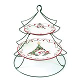 Fitz and Floyd Cheers Tiered Holder with Plates