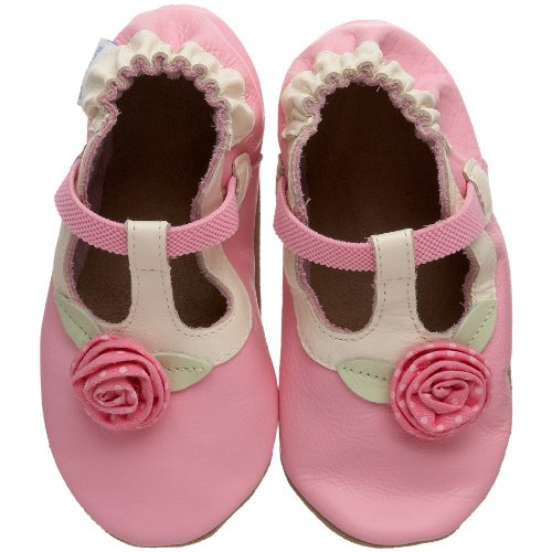 Robeez Soft Soles Tea Rose Pre-Walker T-Strap (Infant/Toddler)