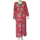 Womens Kaftan Long Sleeve Viscose Evening Gown Size M (kftn842)