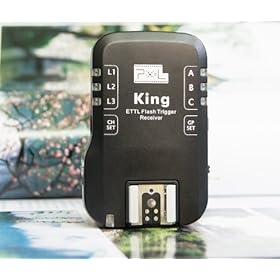 PIXEL KING 2.4GHz Flash Radio Wireless Remote Shutter & Flash RECEIVER ONLY for Canon EOS camera & flashes (E-TTL II / E-TTL)