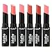 6pc Nabi Cosmetics Professional Matte Lipstick Set of 6 Nude Colors