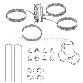 27 ft Air Guyed Tower Kit for Air Wind Generator